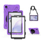 Shockproof Colorful Silicone + PC Protective Case with Holder & Shoulder Strap & Hand Strap & Screen Protector