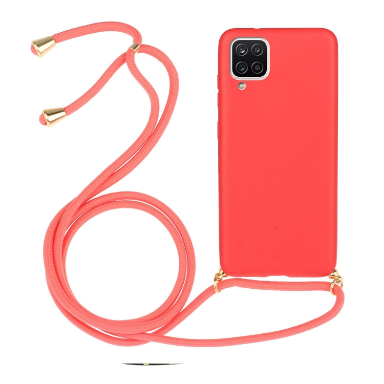 Wheat Straw Material + TPU Protective Case with Lanyard, For Samsung Galaxy A02s, For Samsung Galaxy A12, For Samsung Galaxy A31, For Samsung Galaxy A32 5G, For Huawei P smart 2021, For Samsung Galaxy A52 5G / 4G, For Samsung Galaxy A72 5G / 4G