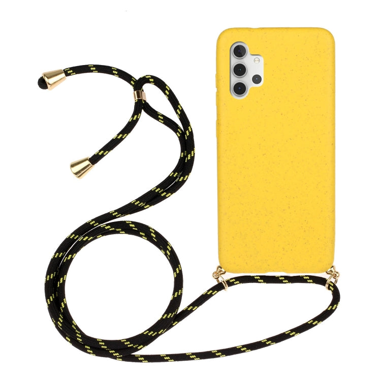 Wheat Straw Material + TPU Protective Case with Lanyard, For Samsung Galaxy A02s, For Samsung Galaxy A12, For Samsung Galaxy A31, For Samsung Galaxy A32 5G, For Huawei P smart 2021, For Samsung Galaxy A52 5G / 4G, For Samsung Galaxy A72 5G / 4G