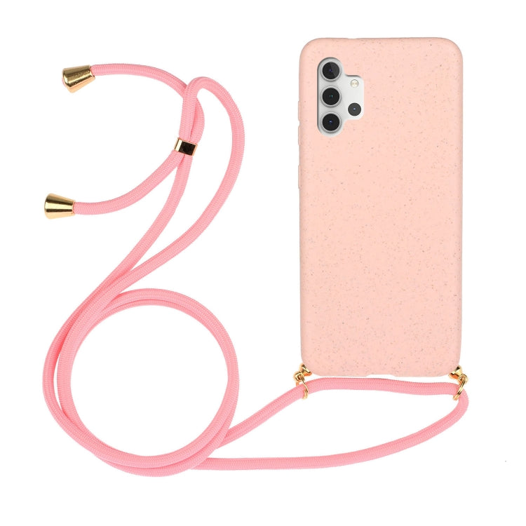 Wheat Straw Material + TPU Protective Case with Lanyard, For Samsung Galaxy A02s, For Samsung Galaxy A12, For Samsung Galaxy A31, For Samsung Galaxy A32 5G, For Huawei P smart 2021, For Samsung Galaxy A52 5G / 4G, For Samsung Galaxy A72 5G / 4G