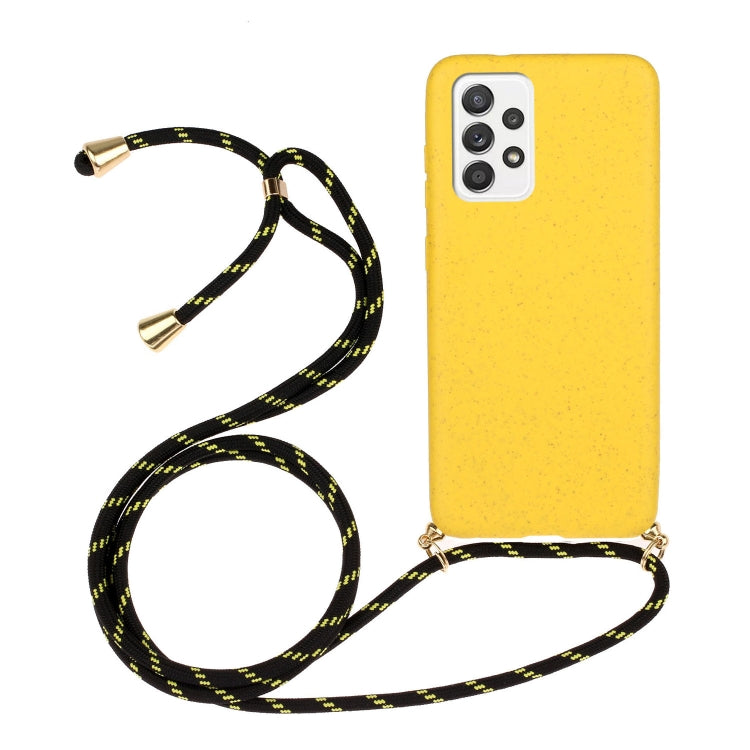 Wheat Straw Material + TPU Protective Case with Lanyard, For Samsung Galaxy A02s, For Samsung Galaxy A12, For Samsung Galaxy A31, For Samsung Galaxy A32 5G, For Huawei P smart 2021, For Samsung Galaxy A52 5G / 4G, For Samsung Galaxy A72 5G / 4G