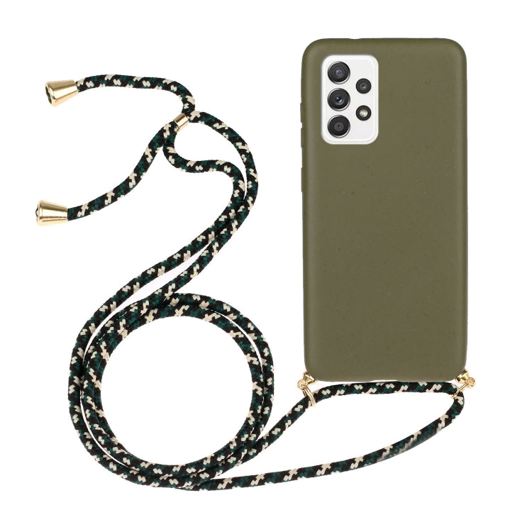 Wheat Straw Material + TPU Protective Case with Lanyard, For Samsung Galaxy A02s, For Samsung Galaxy A12, For Samsung Galaxy A31, For Samsung Galaxy A32 5G, For Huawei P smart 2021, For Samsung Galaxy A52 5G / 4G, For Samsung Galaxy A72 5G / 4G