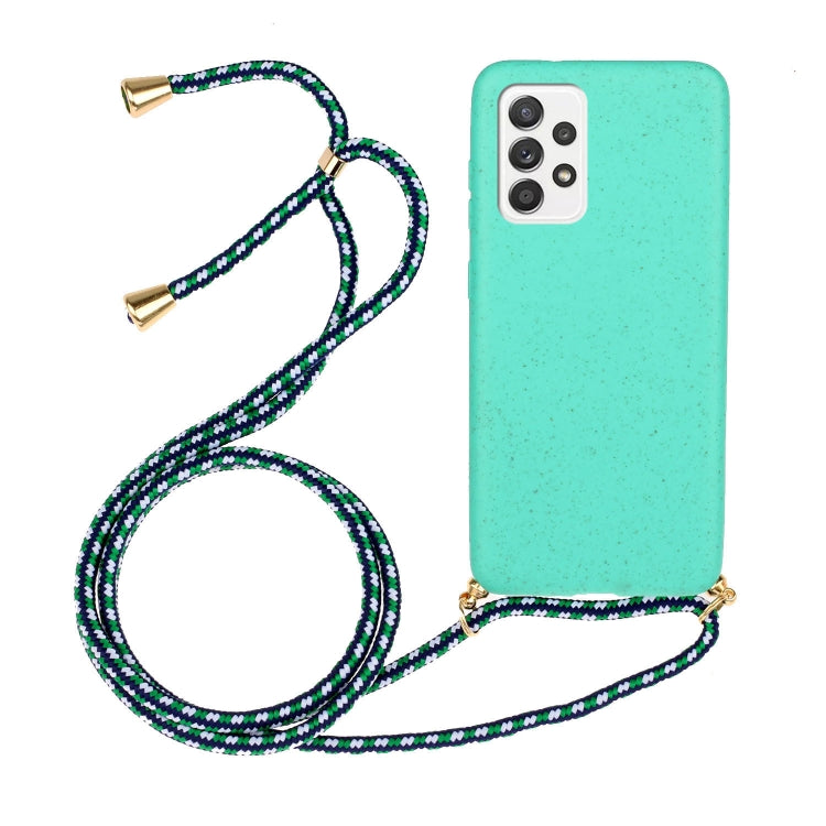 Wheat Straw Material + TPU Protective Case with Lanyard, For Samsung Galaxy A02s, For Samsung Galaxy A12, For Samsung Galaxy A31, For Samsung Galaxy A32 5G, For Huawei P smart 2021, For Samsung Galaxy A52 5G / 4G, For Samsung Galaxy A72 5G / 4G