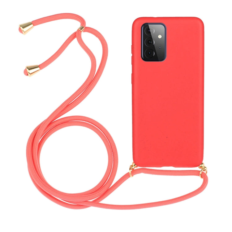 Wheat Straw Material + TPU Protective Case with Lanyard, For Samsung Galaxy A02s, For Samsung Galaxy A12, For Samsung Galaxy A31, For Samsung Galaxy A32 5G, For Huawei P smart 2021, For Samsung Galaxy A52 5G / 4G, For Samsung Galaxy A72 5G / 4G