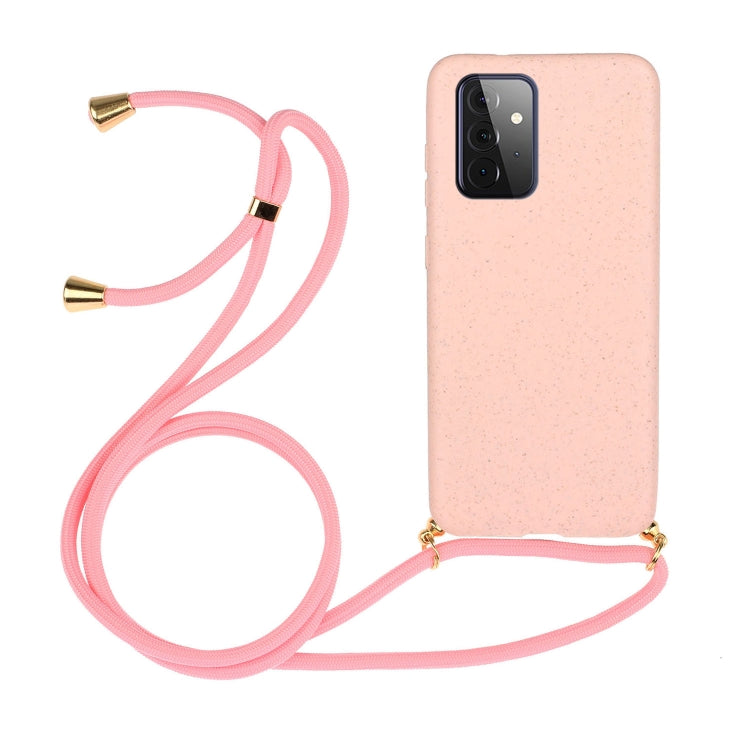 Wheat Straw Material + TPU Protective Case with Lanyard, For Samsung Galaxy A02s, For Samsung Galaxy A12, For Samsung Galaxy A31, For Samsung Galaxy A32 5G, For Huawei P smart 2021, For Samsung Galaxy A52 5G / 4G, For Samsung Galaxy A72 5G / 4G
