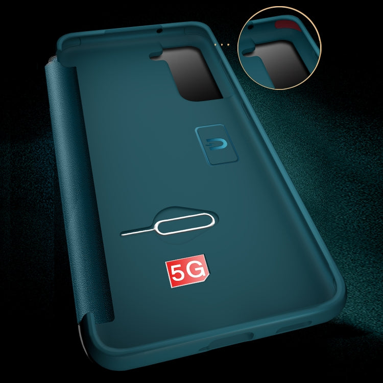 Shockproof Horizontal Flip Plain Leather Phone Case, For Samsung Galaxy S21 FE