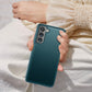 Shockproof Horizontal Flip Plain Leather Phone Case, For Samsung Galaxy S21 FE