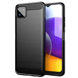Brushed Texture Carbon Fiber TPU Case, For Samsung Galaxy A22 5G