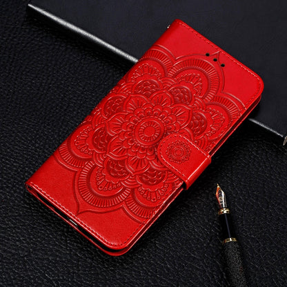 Sun Mandala Embossing Pattern Horizontal Flip PU Leather Case with Holder & Card Slots & Wallet & Lanyard, For Samsung Galaxy A22 5G, For Samsung Galaxy A22 4G, For Samsung Galaxy A82 5G, For Samsung Galaxy S21 FE, For Xiaomi Mi 11 Ultra