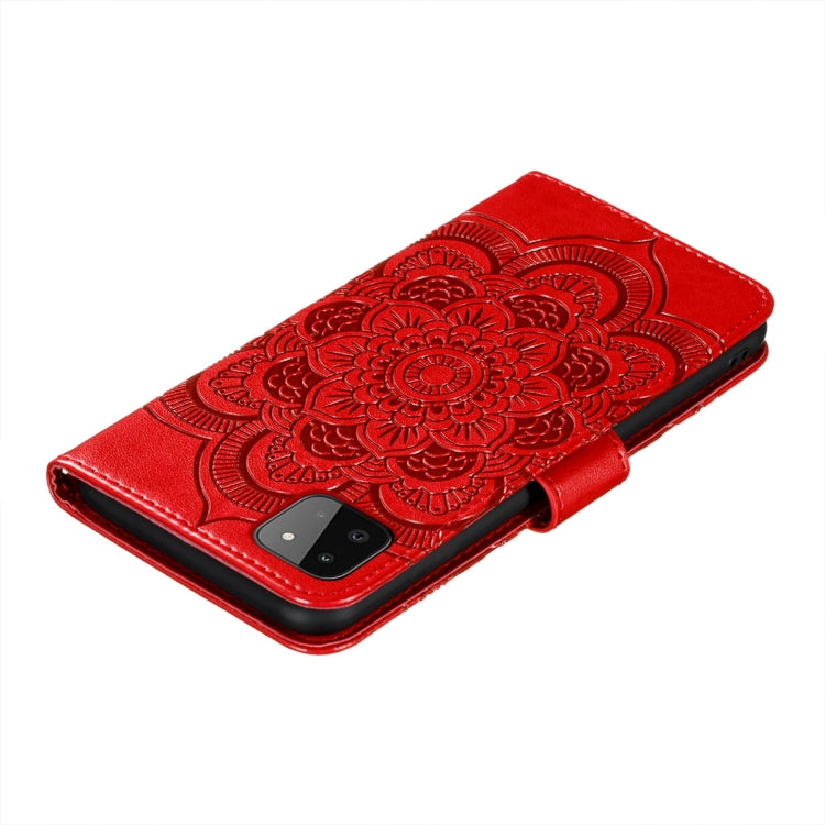 Sun Mandala Embossing Pattern Horizontal Flip PU Leather Case with Holder & Card Slots & Wallet & Lanyard, For Samsung Galaxy A22 5G, For Samsung Galaxy A22 4G, For Samsung Galaxy A82 5G, For Samsung Galaxy S21 FE, For Xiaomi Mi 11 Ultra