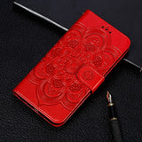 Sun Mandala Embossing Pattern Horizontal Flip PU Leather Case with Holder & Card Slots & Wallet & Lanyard, For Samsung Galaxy A22 5G, For Samsung Galaxy A22 4G, For Samsung Galaxy A82 5G, For Samsung Galaxy S21 FE, For Xiaomi Mi 11 Ultra