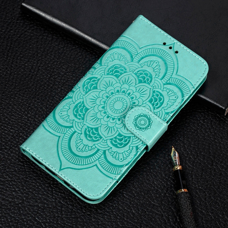 Sun Mandala Embossing Pattern Horizontal Flip PU Leather Case with Holder & Card Slots & Wallet & Lanyard, For Samsung Galaxy A22 5G, For Samsung Galaxy A22 4G, For Samsung Galaxy A82 5G, For Samsung Galaxy S21 FE, For Xiaomi Mi 11 Ultra