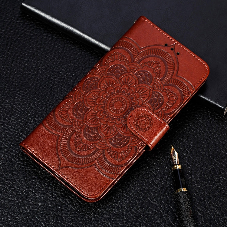 Sun Mandala Embossing Pattern Horizontal Flip PU Leather Case with Holder & Card Slots & Wallet & Lanyard, For Samsung Galaxy A22 5G, For Samsung Galaxy A22 4G, For Samsung Galaxy A82 5G, For Samsung Galaxy S21 FE, For Xiaomi Mi 11 Ultra