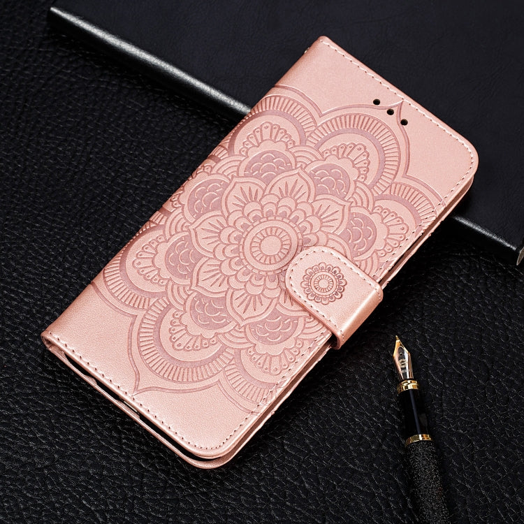 Sun Mandala Embossing Pattern Horizontal Flip PU Leather Case with Holder & Card Slots & Wallet & Lanyard, For Samsung Galaxy A22 5G, For Samsung Galaxy A22 4G, For Samsung Galaxy A82 5G, For Samsung Galaxy S21 FE, For Xiaomi Mi 11 Ultra