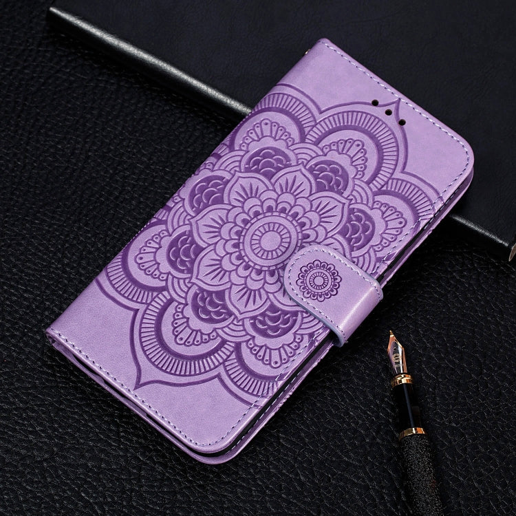 Sun Mandala Embossing Pattern Horizontal Flip PU Leather Case with Holder & Card Slots & Wallet & Lanyard, For Samsung Galaxy A22 5G, For Samsung Galaxy A22 4G, For Samsung Galaxy A82 5G, For Samsung Galaxy S21 FE, For Xiaomi Mi 11 Ultra