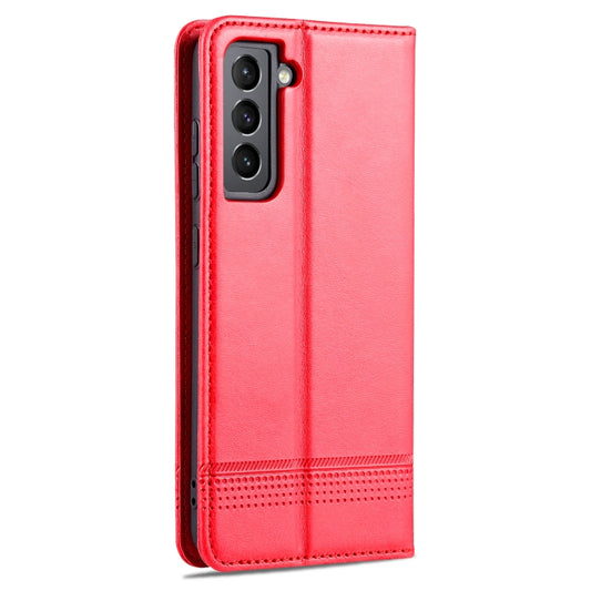 AZNS Magnetic Calf Texture Horizontal Flip Leather Case with Card Slots & Holder & Wallet, For Samsung Galaxy S21 FE