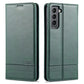 AZNS Magnetic Calf Texture Horizontal Flip Leather Case with Card Slots & Holder & Wallet, For Samsung Galaxy S21 FE