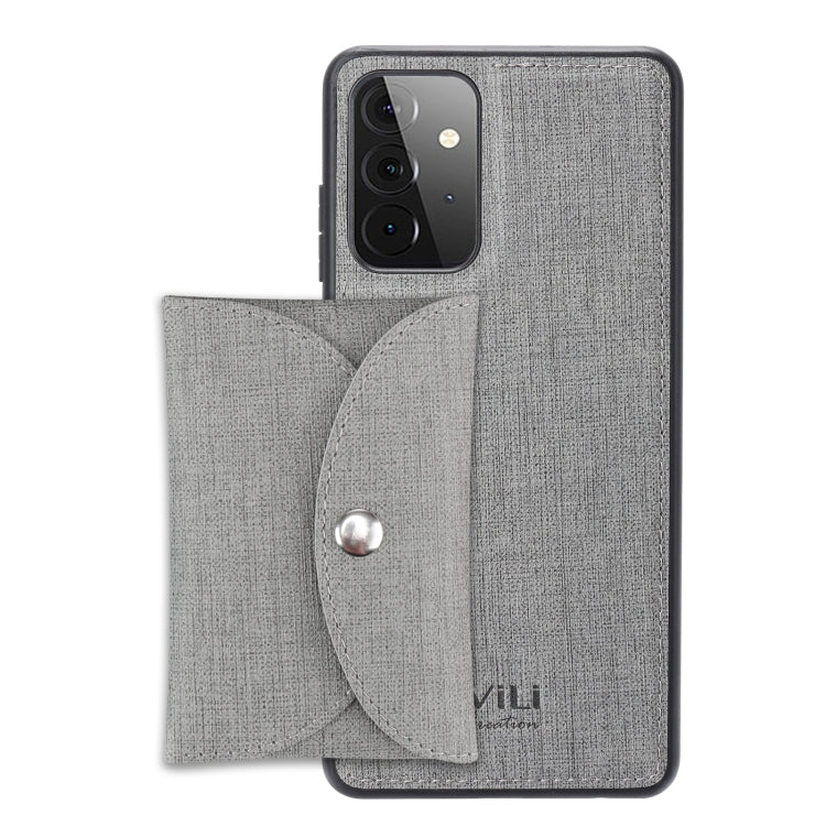 ViLi T Series TPU + PU Woven Fabric Magnetic Protective Case with Wallet, For Samsung Galaxy S21 5G, For Samsung Galaxy A72 5G, For Samsung Galaxy A52 5G