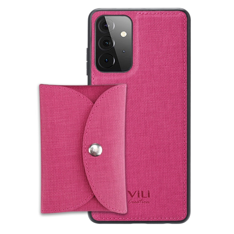ViLi T Series TPU + PU Woven Fabric Magnetic Protective Case with Wallet, For Samsung Galaxy S21 5G, For Samsung Galaxy A72 5G, For Samsung Galaxy A52 5G