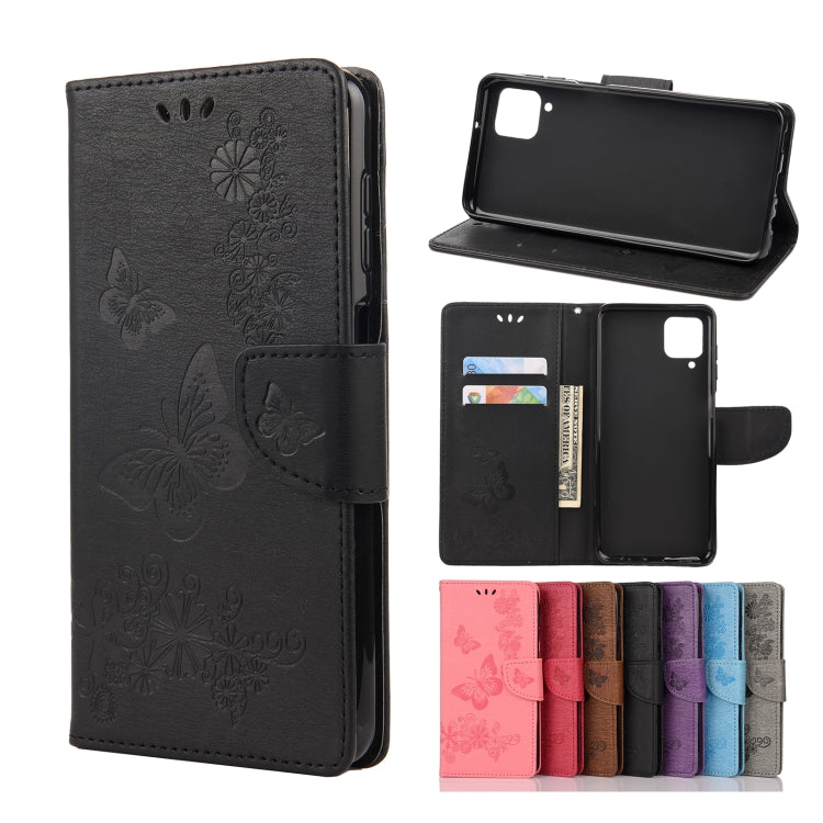 Butterflies Embossing Horizontal Flip Leather Case with Holder & Card Slots & Wallet, For Samsung Galaxy A02s (EU Version), For Samsung Galaxy A12 5G, For Samsung Galaxy A32 4G, For Samsung Galaxy A32 5G, For Samsung Galaxy A72 5G / 4G�����������������...