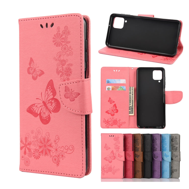Butterflies Embossing Horizontal Flip Leather Case with Holder & Card Slots & Wallet, For Samsung Galaxy A02s (EU Version), For Samsung Galaxy A12 5G, For Samsung Galaxy A32 4G, For Samsung Galaxy A32 5G, For Samsung Galaxy A72 5G / 4G�����������������...