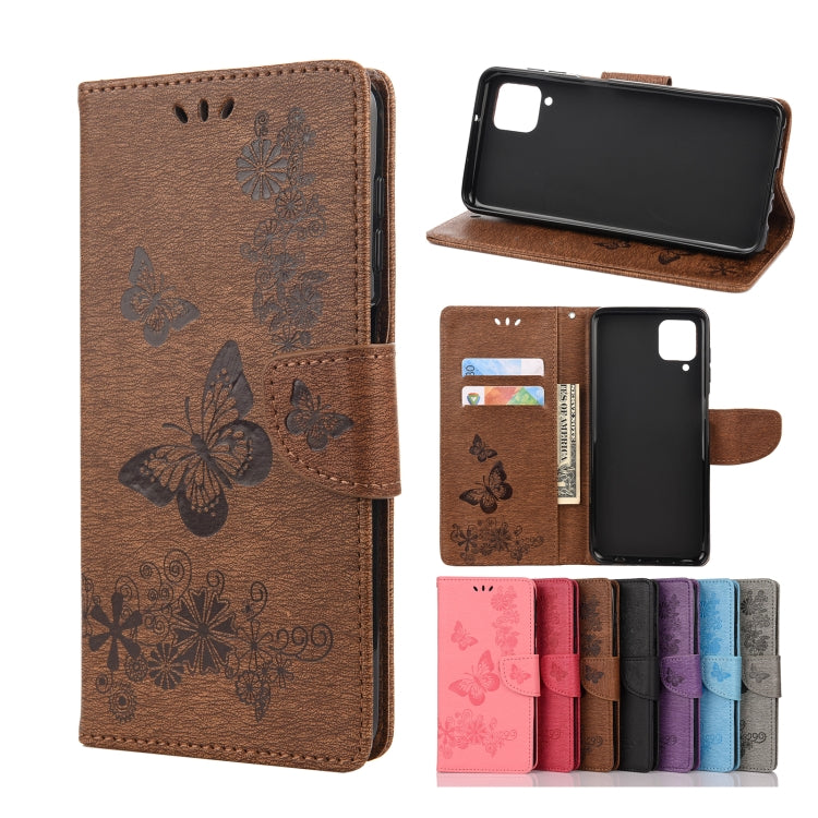 Butterflies Embossing Horizontal Flip Leather Case with Holder & Card Slots & Wallet, For Samsung Galaxy A02s (EU Version), For Samsung Galaxy A12 5G, For Samsung Galaxy A32 4G, For Samsung Galaxy A32 5G, For Samsung Galaxy A72 5G / 4G�����������������...