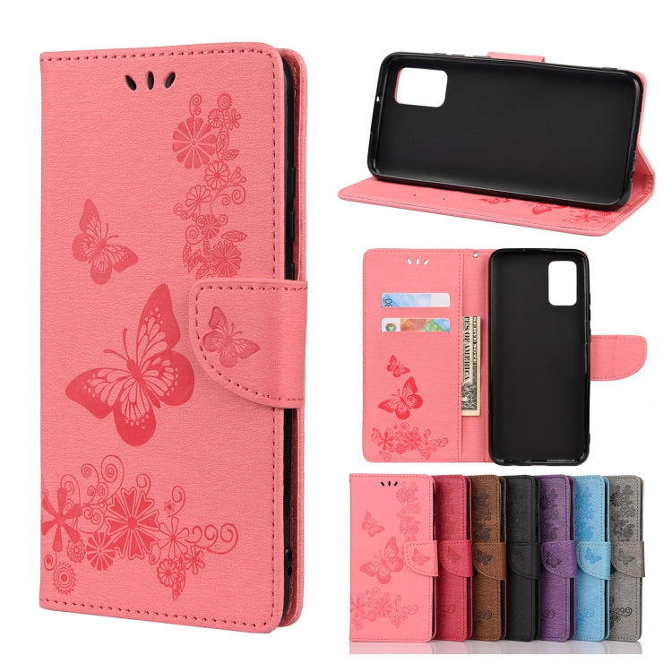 Butterflies Embossing Horizontal Flip Leather Case with Holder & Card Slots & Wallet, For Samsung Galaxy A02s (EU Version), For Samsung Galaxy A12 5G, For Samsung Galaxy A32 4G, For Samsung Galaxy A32 5G, For Samsung Galaxy A72 5G / 4G�����������������...