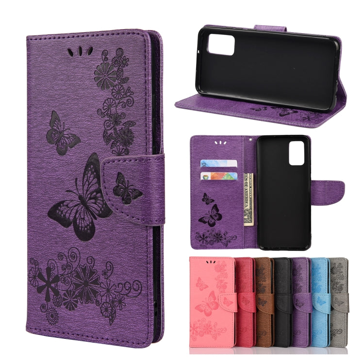Butterflies Embossing Horizontal Flip Leather Case with Holder & Card Slots & Wallet, For Samsung Galaxy A02s (EU Version), For Samsung Galaxy A12 5G, For Samsung Galaxy A32 4G, For Samsung Galaxy A32 5G, For Samsung Galaxy A72 5G / 4G�����������������...