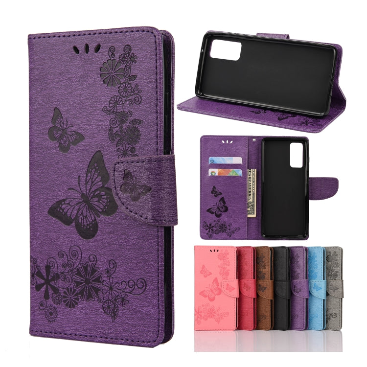 Butterflies Embossing Horizontal Flip Leather Case with Holder & Card Slots & Wallet, For Samsung Galaxy A02s (EU Version), For Samsung Galaxy A12 5G, For Samsung Galaxy A32 4G, For Samsung Galaxy A32 5G, For Samsung Galaxy A72 5G / 4G�����������������...