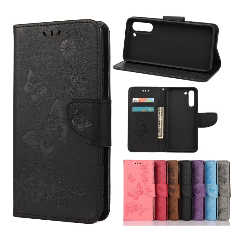Butterflies Embossing Horizontal Flip Leather Case with Holder & Card Slots & Wallet, For Samsung Galaxy A02s (EU Version), For Samsung Galaxy A12 5G, For Samsung Galaxy A32 4G, For Samsung Galaxy A32 5G, For Samsung Galaxy A72 5G / 4G�����������������...