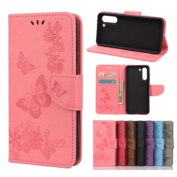 Butterflies Embossing Horizontal Flip Leather Case with Holder & Card Slots & Wallet, For Samsung Galaxy A02s (EU Version), For Samsung Galaxy A12 5G, For Samsung Galaxy A32 4G, For Samsung Galaxy A32 5G, For Samsung Galaxy A72 5G / 4G�����������������...