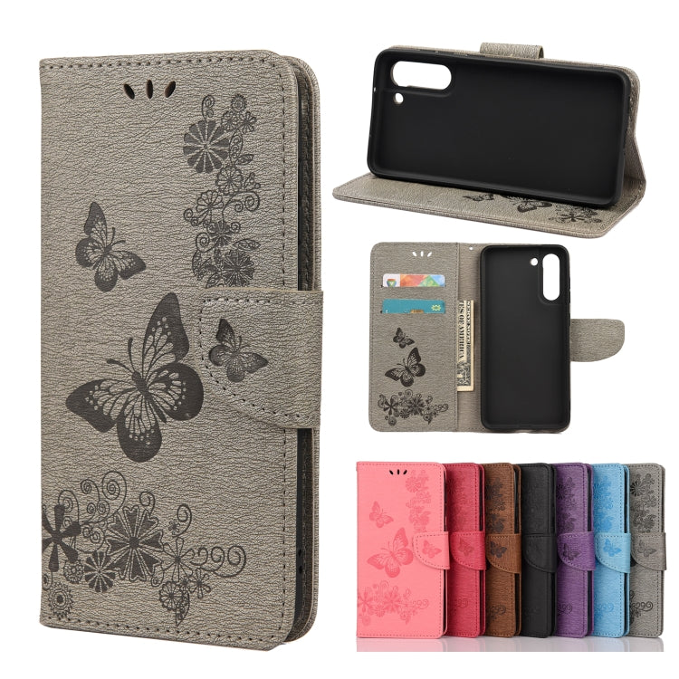 Butterflies Embossing Horizontal Flip Leather Case with Holder & Card Slots & Wallet, For Samsung Galaxy A02s (EU Version), For Samsung Galaxy A12 5G, For Samsung Galaxy A32 4G, For Samsung Galaxy A32 5G, For Samsung Galaxy A72 5G / 4G�����������������...