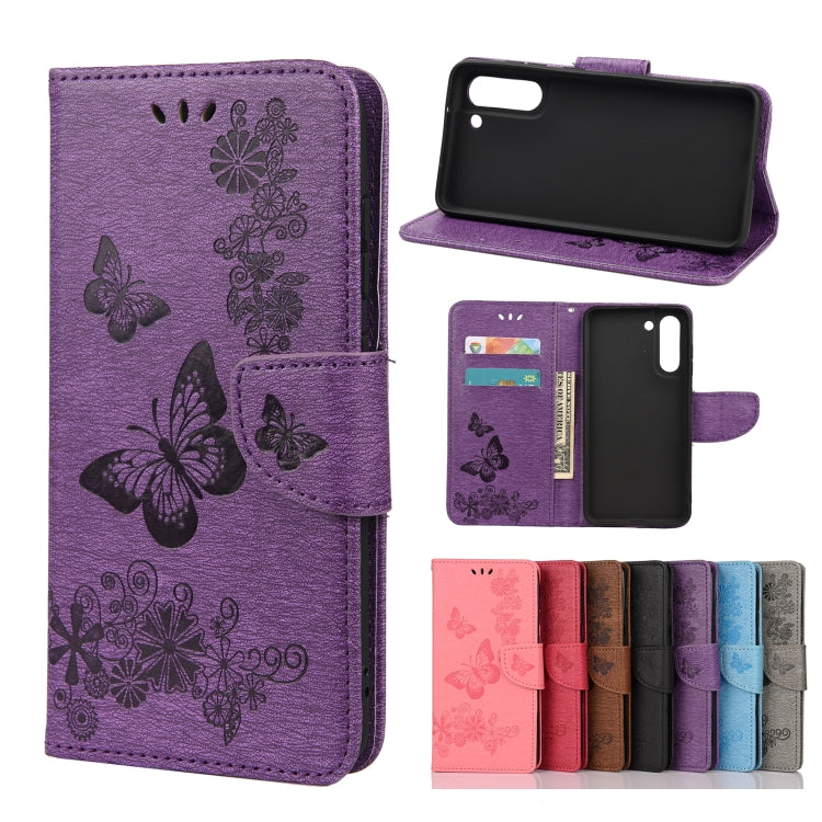 Butterflies Embossing Horizontal Flip Leather Case with Holder & Card Slots & Wallet, For Samsung Galaxy A02s (EU Version), For Samsung Galaxy A12 5G, For Samsung Galaxy A32 4G, For Samsung Galaxy A32 5G, For Samsung Galaxy A72 5G / 4G�����������������...