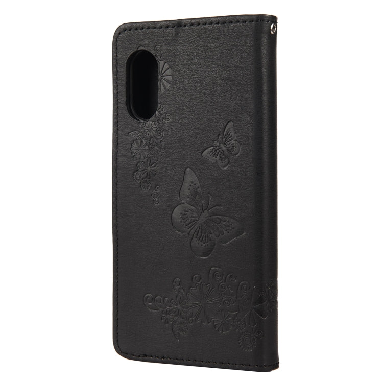Butterflies Embossing Horizontal Flip Leather Case with Holder & Card Slots & Wallet, For Samsung Galaxy Xcover 5