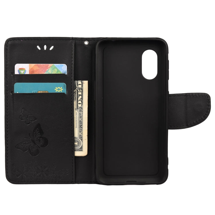 Butterflies Embossing Horizontal Flip Leather Case with Holder & Card Slots & Wallet, For Samsung Galaxy Xcover 5