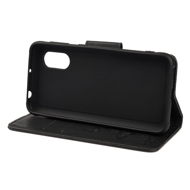 Butterflies Embossing Horizontal Flip Leather Case with Holder & Card Slots & Wallet, For Samsung Galaxy Xcover 5