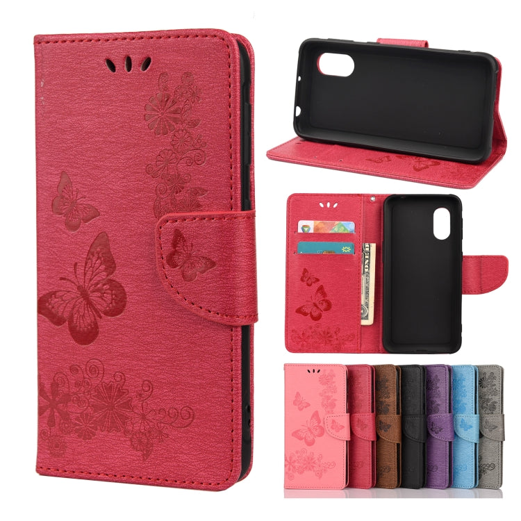 Butterflies Embossing Horizontal Flip Leather Case with Holder & Card Slots & Wallet, For Samsung Galaxy Xcover 5