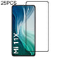 25 PCS Full Glue Full Screen Tempered Glass Film