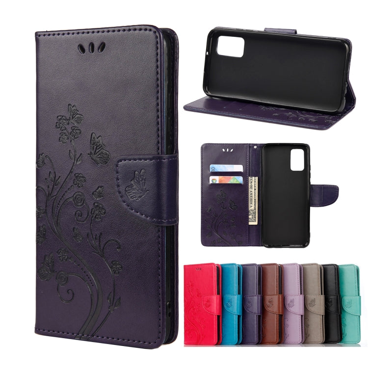 Butterfly Flower Pattern Horizontal Flip Leather Case with Holder & Card Slots & Wallet, For Samsung Galaxy A02s (EU Version), For Samsung Galaxy A12 5G, For Samsung Galaxy A32 4G, For Samsung Galaxy A32 5G, For Samsung Galaxy A72 5G / 4G��������������...
