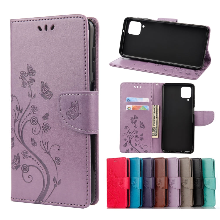 Butterfly Flower Pattern Horizontal Flip Leather Case with Holder & Card Slots & Wallet, For Samsung Galaxy A02s (EU Version), For Samsung Galaxy A12 5G, For Samsung Galaxy A32 4G, For Samsung Galaxy A32 5G, For Samsung Galaxy A72 5G / 4G��������������...