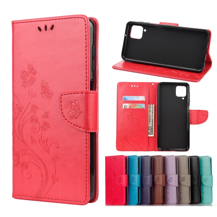 Butterfly Flower Pattern Horizontal Flip Leather Case with Holder & Card Slots & Wallet, For Samsung Galaxy A02s (EU Version), For Samsung Galaxy A12 5G, For Samsung Galaxy A32 4G, For Samsung Galaxy A32 5G, For Samsung Galaxy A72 5G / 4G��������������...