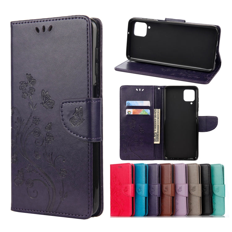 Butterfly Flower Pattern Horizontal Flip Leather Case with Holder & Card Slots & Wallet, For Samsung Galaxy A02s (EU Version), For Samsung Galaxy A12 5G, For Samsung Galaxy A32 4G, For Samsung Galaxy A32 5G, For Samsung Galaxy A72 5G / 4G��������������...