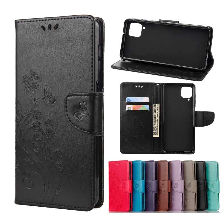Butterfly Flower Pattern Horizontal Flip Leather Case with Holder & Card Slots & Wallet, For Samsung Galaxy A02s (EU Version), For Samsung Galaxy A12 5G, For Samsung Galaxy A32 4G, For Samsung Galaxy A32 5G, For Samsung Galaxy A72 5G / 4G��������������...