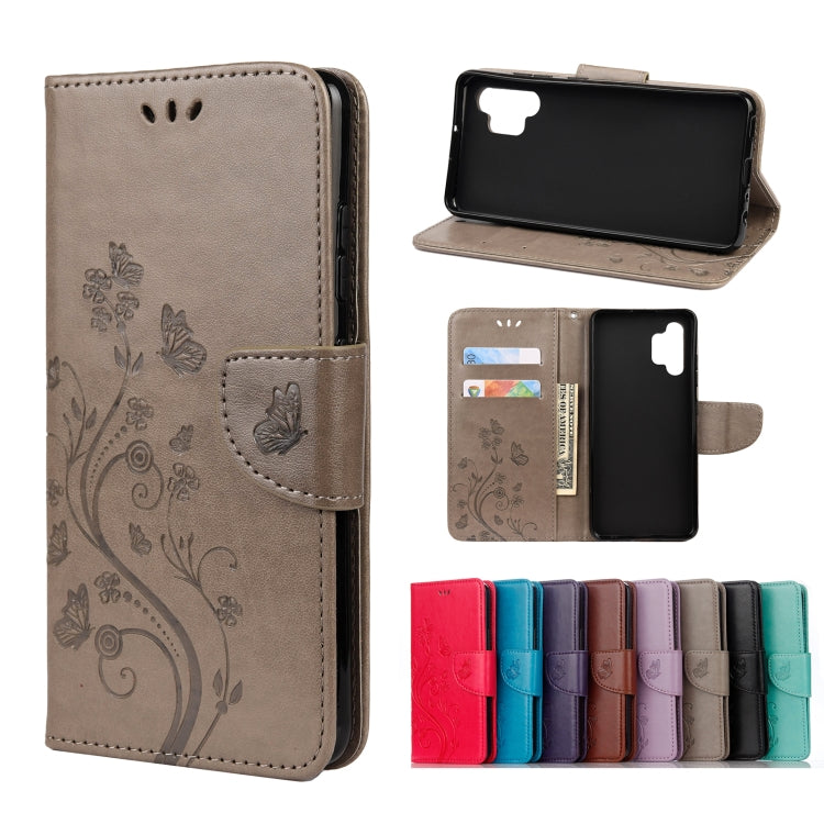Butterfly Flower Pattern Horizontal Flip Leather Case with Holder & Card Slots & Wallet, For Samsung Galaxy A02s (EU Version), For Samsung Galaxy A12 5G, For Samsung Galaxy A32 4G, For Samsung Galaxy A32 5G, For Samsung Galaxy A72 5G / 4G��������������...
