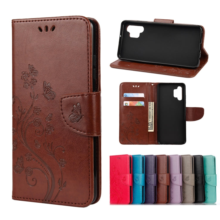 Butterfly Flower Pattern Horizontal Flip Leather Case with Holder & Card Slots & Wallet, For Samsung Galaxy A02s (EU Version), For Samsung Galaxy A12 5G, For Samsung Galaxy A32 4G, For Samsung Galaxy A32 5G, For Samsung Galaxy A72 5G / 4G��������������...