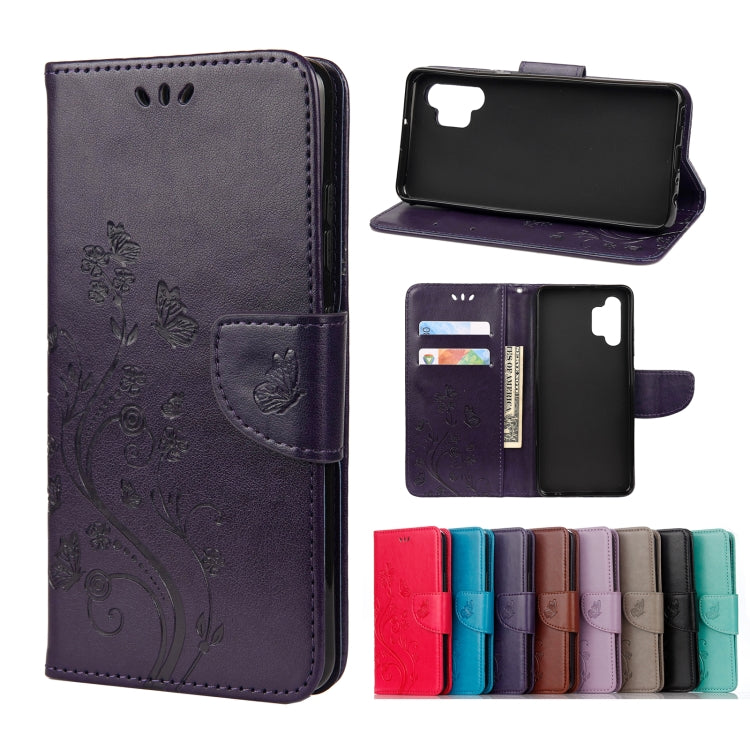 Butterfly Flower Pattern Horizontal Flip Leather Case with Holder & Card Slots & Wallet, For Samsung Galaxy A02s (EU Version), For Samsung Galaxy A12 5G, For Samsung Galaxy A32 4G, For Samsung Galaxy A32 5G, For Samsung Galaxy A72 5G / 4G��������������...