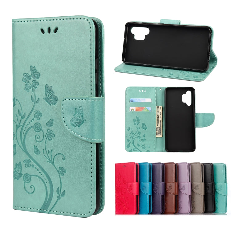 Butterfly Flower Pattern Horizontal Flip Leather Case with Holder & Card Slots & Wallet, For Samsung Galaxy A02s (EU Version), For Samsung Galaxy A12 5G, For Samsung Galaxy A32 4G, For Samsung Galaxy A32 5G, For Samsung Galaxy A72 5G / 4G��������������...
