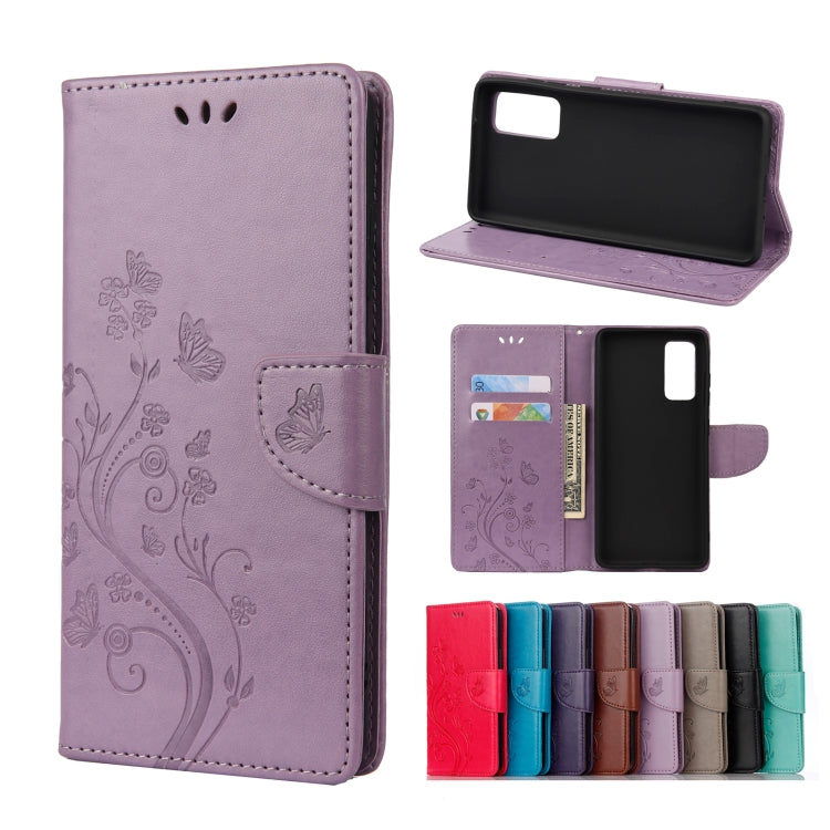 Butterfly Flower Pattern Horizontal Flip Leather Case with Holder & Card Slots & Wallet, For Samsung Galaxy A02s (EU Version), For Samsung Galaxy A12 5G, For Samsung Galaxy A32 4G, For Samsung Galaxy A32 5G, For Samsung Galaxy A72 5G / 4G��������������...