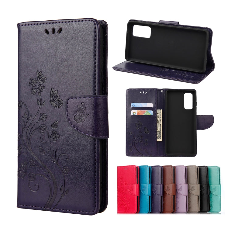 Butterfly Flower Pattern Horizontal Flip Leather Case with Holder & Card Slots & Wallet, For Samsung Galaxy A02s (EU Version), For Samsung Galaxy A12 5G, For Samsung Galaxy A32 4G, For Samsung Galaxy A32 5G, For Samsung Galaxy A72 5G / 4G��������������...