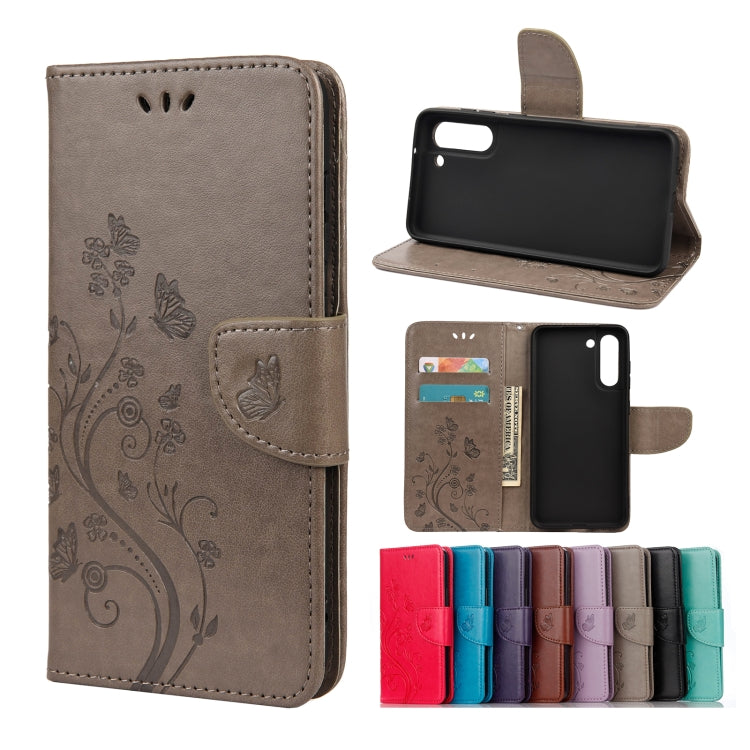 Butterfly Flower Pattern Horizontal Flip Leather Case with Holder & Card Slots & Wallet, For Samsung Galaxy A02s (EU Version), For Samsung Galaxy A12 5G, For Samsung Galaxy A32 4G, For Samsung Galaxy A32 5G, For Samsung Galaxy A72 5G / 4G��������������...